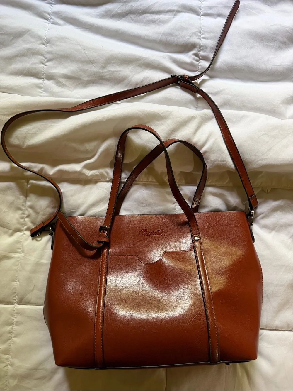Besto U brown leather purse